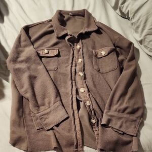 Waffle Button-Up Shaket